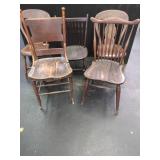 Six Wooden Dining Chairs