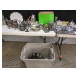 Lg Qty Silverplate Tableware and Utensils