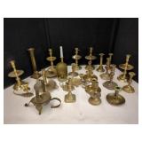 Assorted Brass Candlesticks