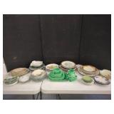 Lg Qty China Plates & Serving Items