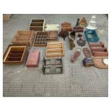 Assorted Wooden Shelves & Accessories