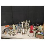 Lg Qty Candlesticks and Holders Lot