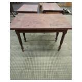 3 Assorted Wooden Tables with Turned Legs