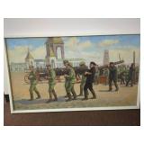 Soviet Era Oil Painting on Canvas