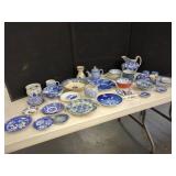 Blue and White China Pieces