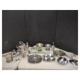 Silver Plate & Stainless Serving Pieces