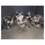 5 Vintage Electric Metal Fans