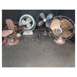 4 Metal Electric Fans