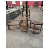 4 Assorted Wooden Shelving Units