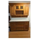 Pine Hutch Showroom Cabinet Display