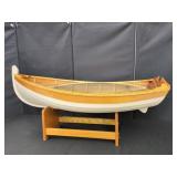 HANDCRAFTED WOODEN BOAT MODELCOFFEE TABLE
