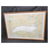 NOAA LAKE ONTARIO CHART 14800 FRAMED