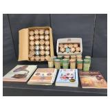 EDISON CYLINDER RECORDS AND BOOKS LOT