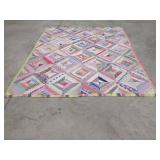 PATCHWORK QUILT COTTON 65" X 80"