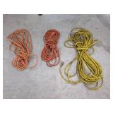THREE HEAVY DUTY EXTENSION CORDS