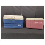 IGLOO 56 AND COLEMAN POLYLITE 34 COOLERS