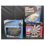 3 NEW WHEEL COVER KITS 13 INCH TO 16 INCH