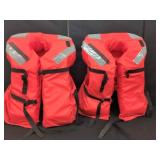 TWOADULT TYPE I PFD MODEL RS LIFE JACKETS