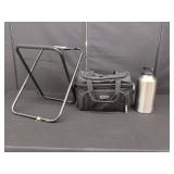 COOLER BAG WITH YETI BOTTLE AND CAMP CHAIR