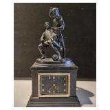 METAL SOCCER PLAYER CLOCK