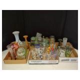 GLASSWARE AND COLLECTIBLE BOTTLES