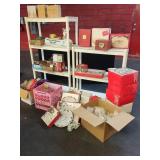 HOLIDAY DINNERWARE & DECOR WITH SHELF UNITS
