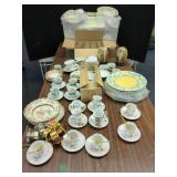 SYRACUSE CHINA, TEAWARES & FOLDING TABLE