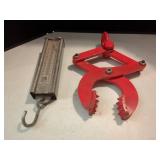 HANSON 8910 SPRING SCALE & LIFTING CLAMP