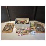 CRAFT SUPPLIES, STONES, AND BUTTONS