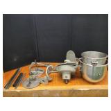 COMMERCIAL MIXER ATTACHMENTS AND BOWLS