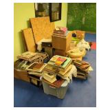 LARGE QUANTITY RECORDS & BOOKS