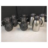 THERMOS INSULATED CARAFES LOT OF SIX
