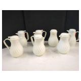 7 WHITE COMPOSITE THERMAL CARAFES