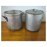 TWO 40 QT ALUMINUM STOCK POTS
