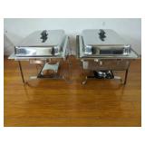 2 STAINLESS STEEL CHAFING DISHES