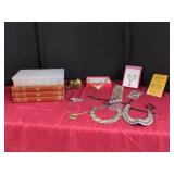 LARGE MIXED COSTUME JEWELRY AND BOOK JEWELRY BOX