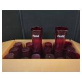 72 COCA-COLA RED PLASTIC TUMBLERS