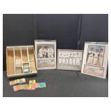 BASEBALL CARD LOT AND YANKEES PHOTOS