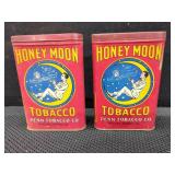 TWO HONEY MOON TOBACCO TINS PENN TOBACCO CO.