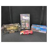 NASCAR DIE-CAST CARS AND CARD BOX LOT