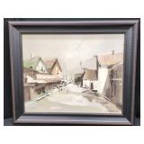 CHARLES C. GRUPPE STREETSCAPE PAINTING