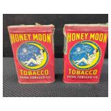 TWO HONEY MOON TOBACCO TINS