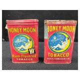 TWO HONEY MOON TOBACCO TINS