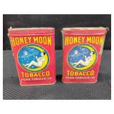 PAIR HONEY MOON TOBACCO TINS BY PENN TOBACCO CO.