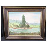 RUSS WEBSTER LANDSCAPE OIL PAINTING