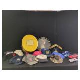 ASSORTED HATS, DOBBS BOX, DIECAST CARS & BEER TRAY