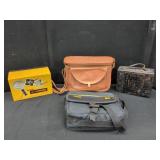 KODAK CAMERA LOT WITH SLIDES AND GEAR