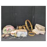 VICTORIAN STYLE HANGING PARLOR LAMP (UNASSEMBLED)