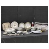 DECORATIVE AND UTILITY METALWARE LOT