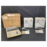 ADDING MACHINE,RECEIPT ROLLS, 2 CRYSTAL GAVELS